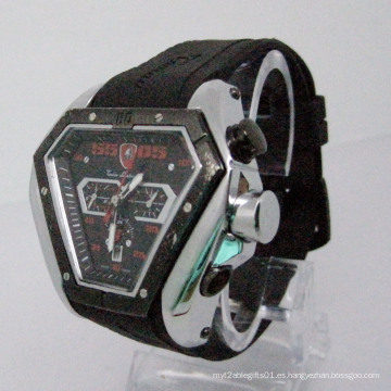 Reloj automático con correa de silicona (HLSL-1014)